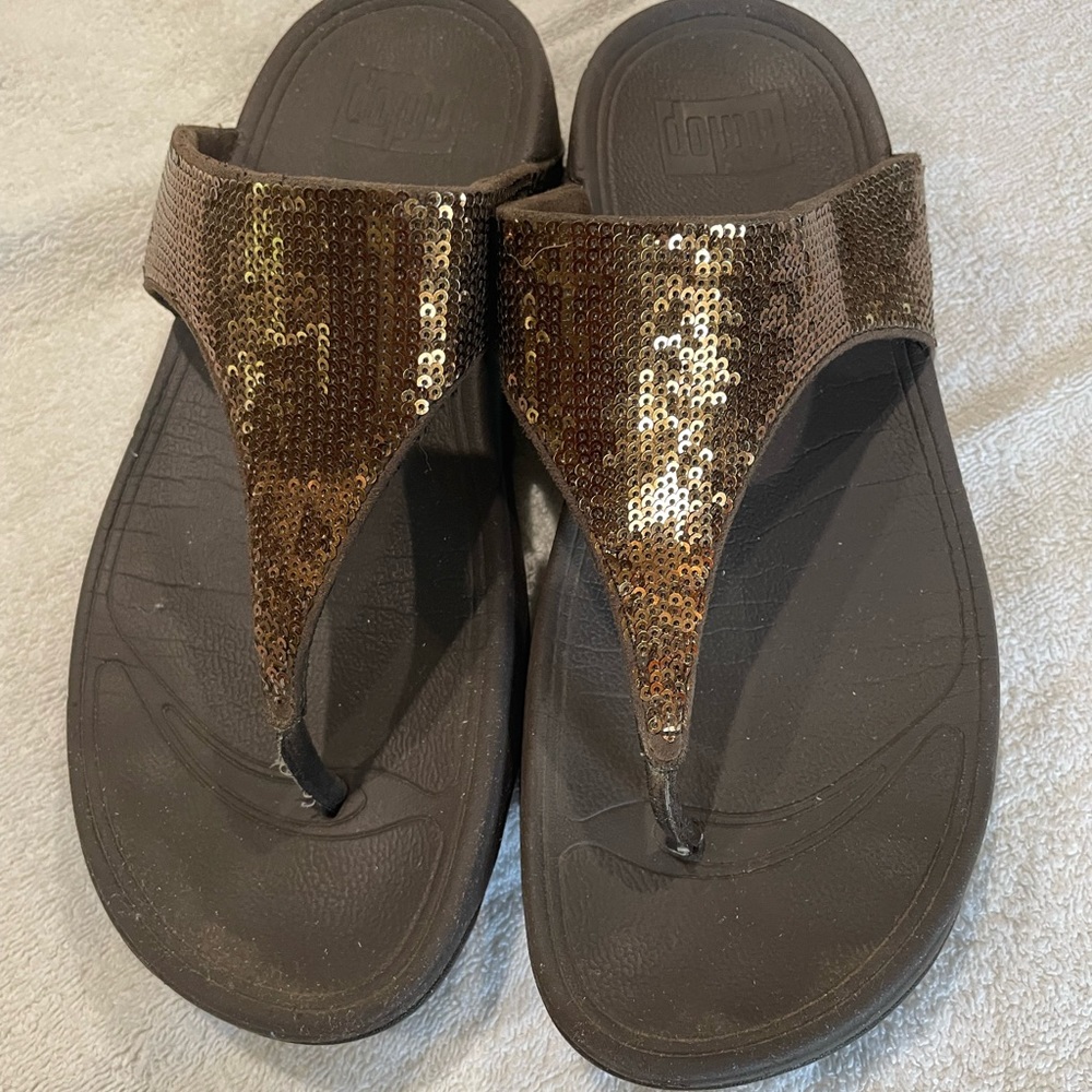 Fit flop, brown size 8